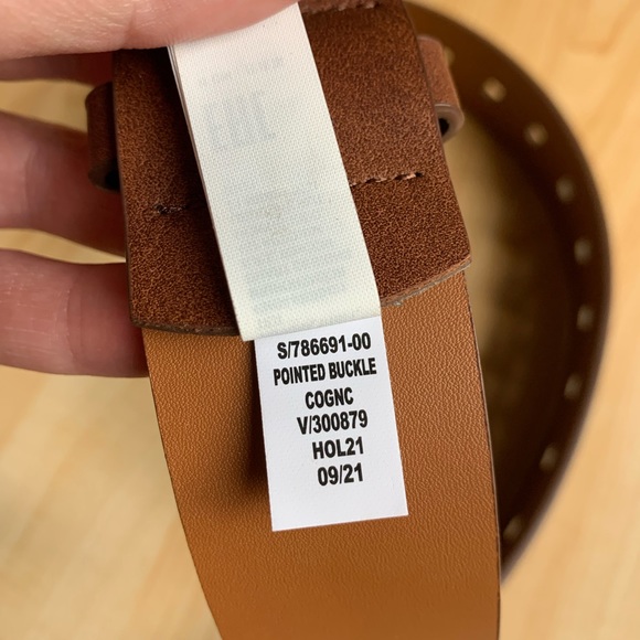 Banana Republic Pointed Buckle Belt Cognac Medium - Picture 2 of 10